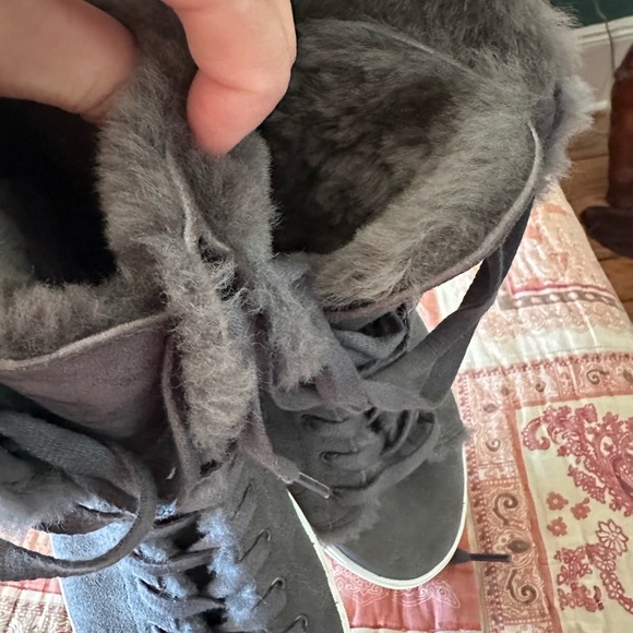 UGG Women's Charcoal High-Top Sneakers - Picture 2 of 9